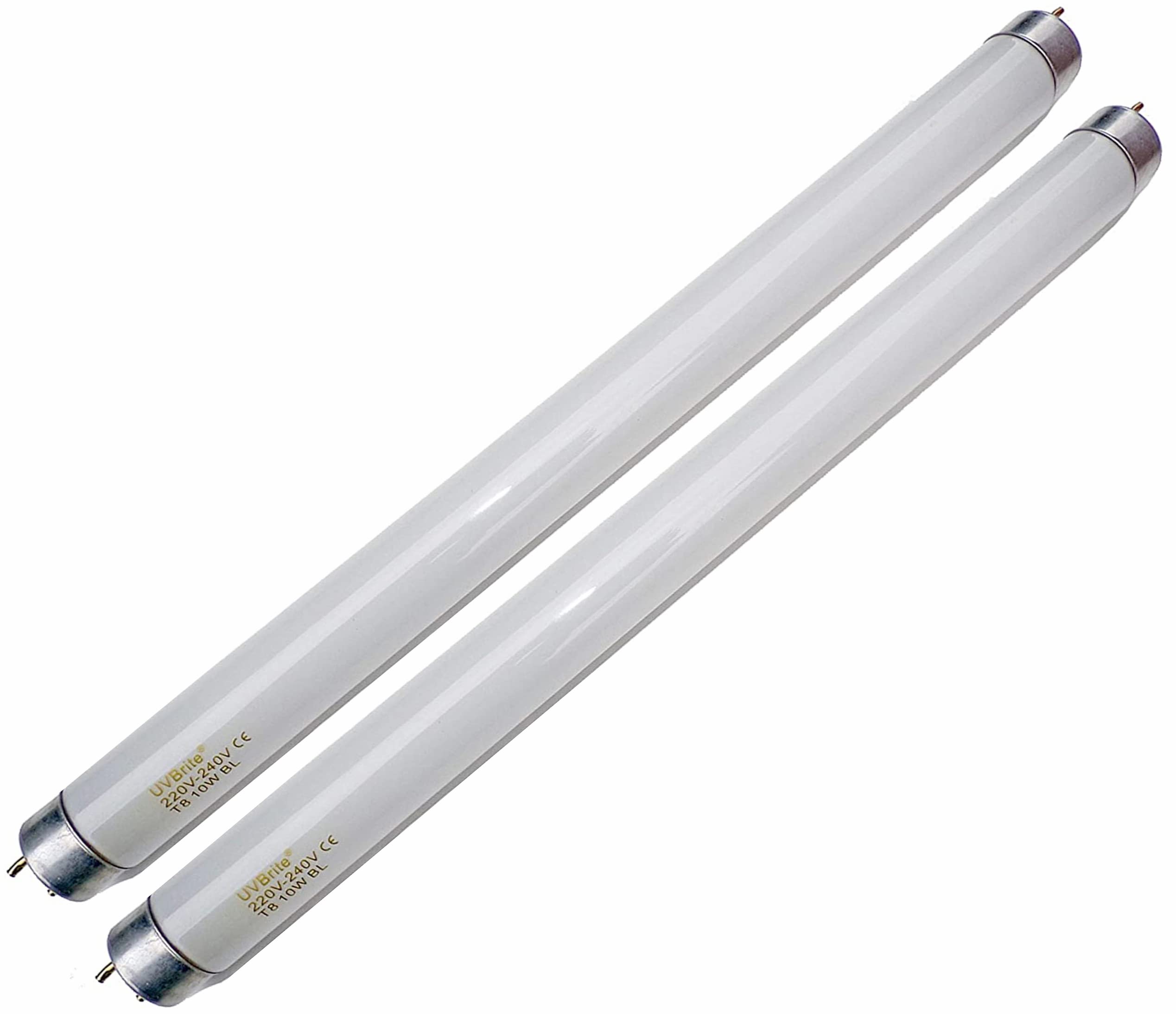 UVBrite 2 x 10W T8 BL Fly Mosquito Insect Killer 368nm UV Bulb 13in (330mm) 10 Watt UVA Tubes