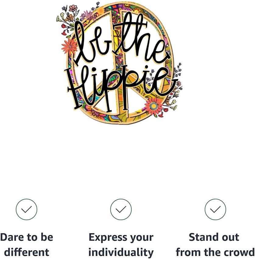 Be The Hippie Women's Muscle Tank - Flower Tank Top - Hippie Workout Tank