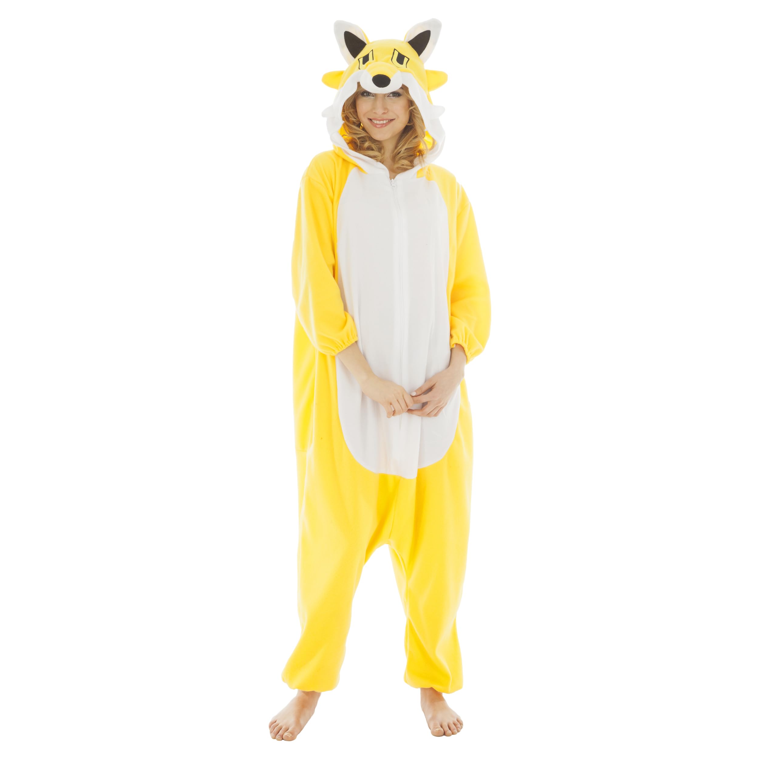 Chaks - Disfraz de animal para adulto, mono con capucha, 164 cm, traje de una pieza para carnaval, festival, fiesta temática