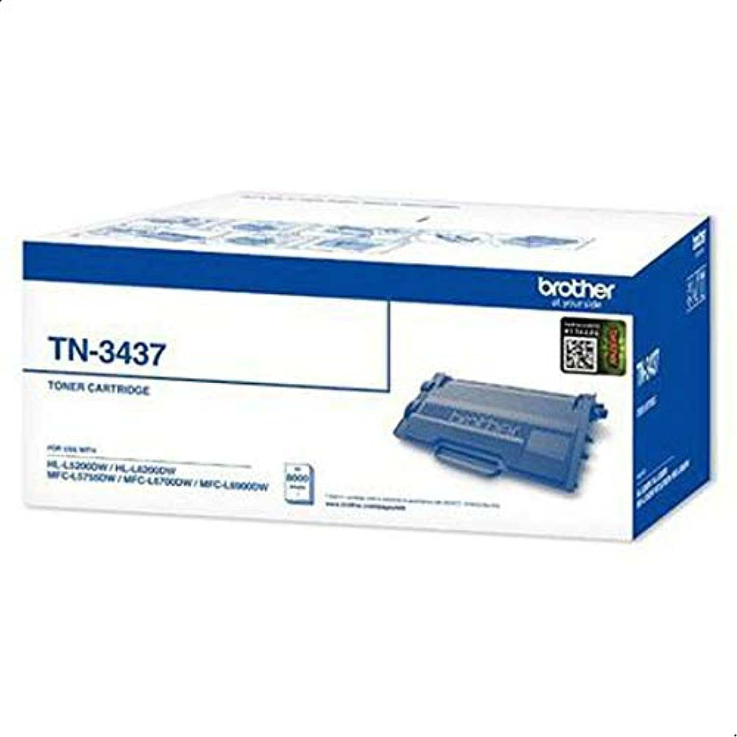 Brother TN-3437 Toner for HLL5200/MFCL5700/5900 8000 Pages, Black