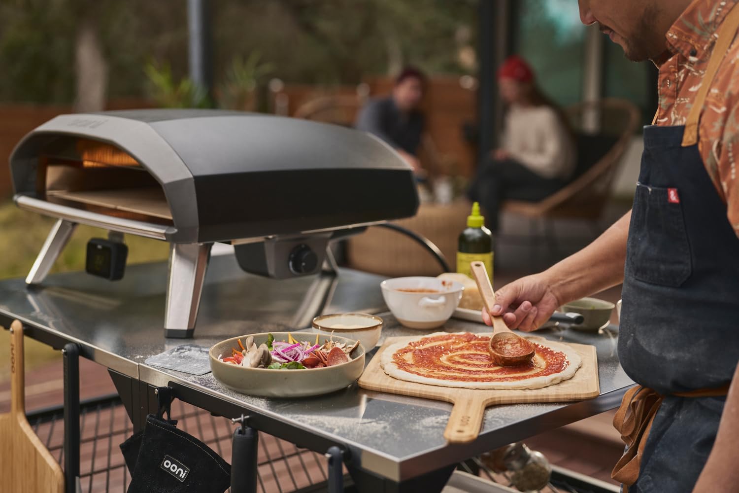 Ooni Koda 2 Pro – Four à Pizza à Gaz 18" – Noir Fonte – 2 Zones de Cuisson – Pizza Napolitaine en 60s – Four Extérieur Haute Performance - (37mbar Propane FR)