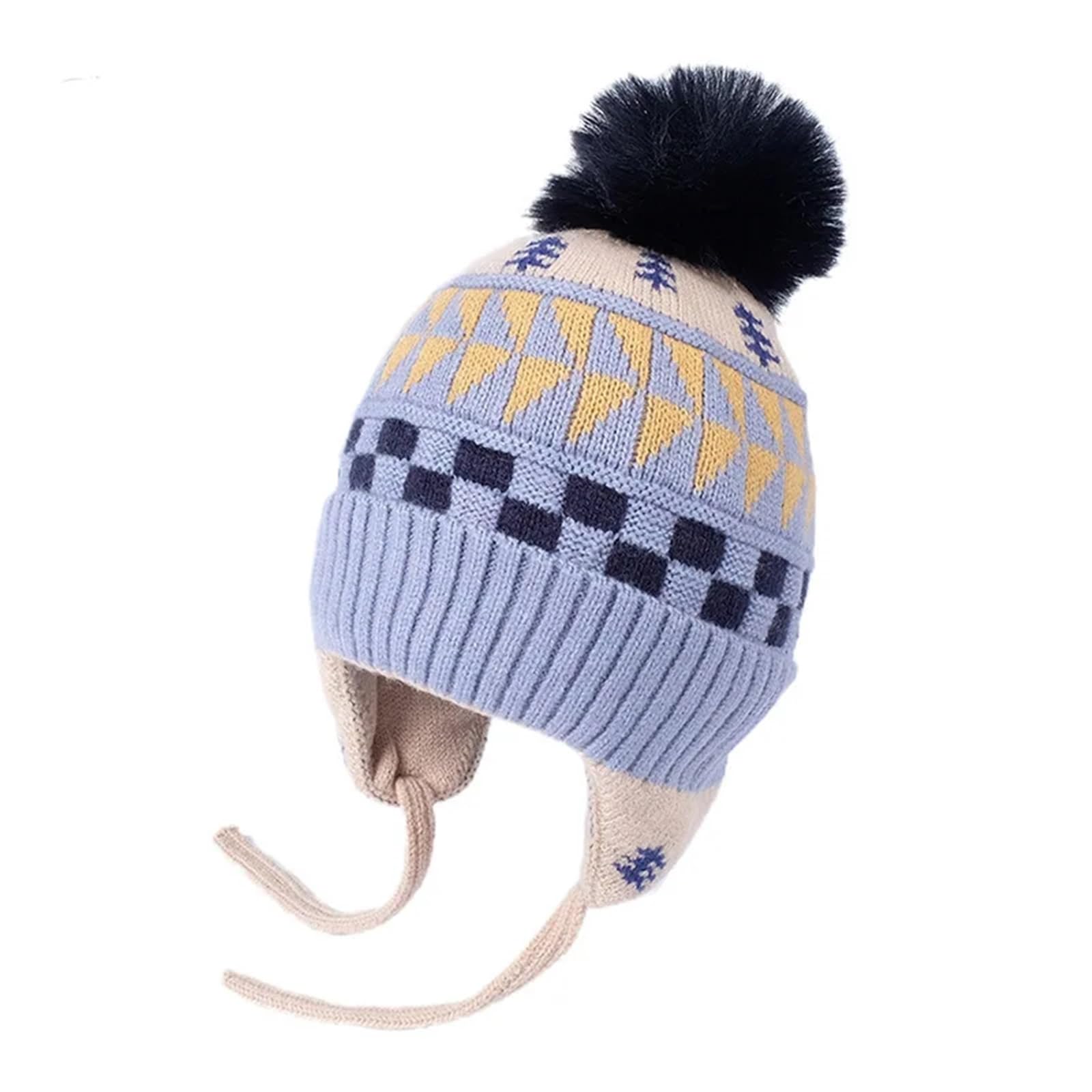 Gorro de Punto Bonito for niños, Gorros con protección de oídos for niños y niñas, Gorro Suave for otoño e Invierno