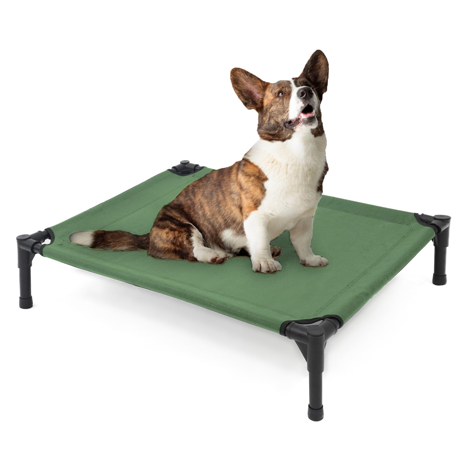 Garnpet Elevated Dog Bed for Small Dogs, Raised Dog Cot Beds Fits Up to 150 LBs, Heavy Duty Pet Cots with Durable Supportive Teslin Recyclable