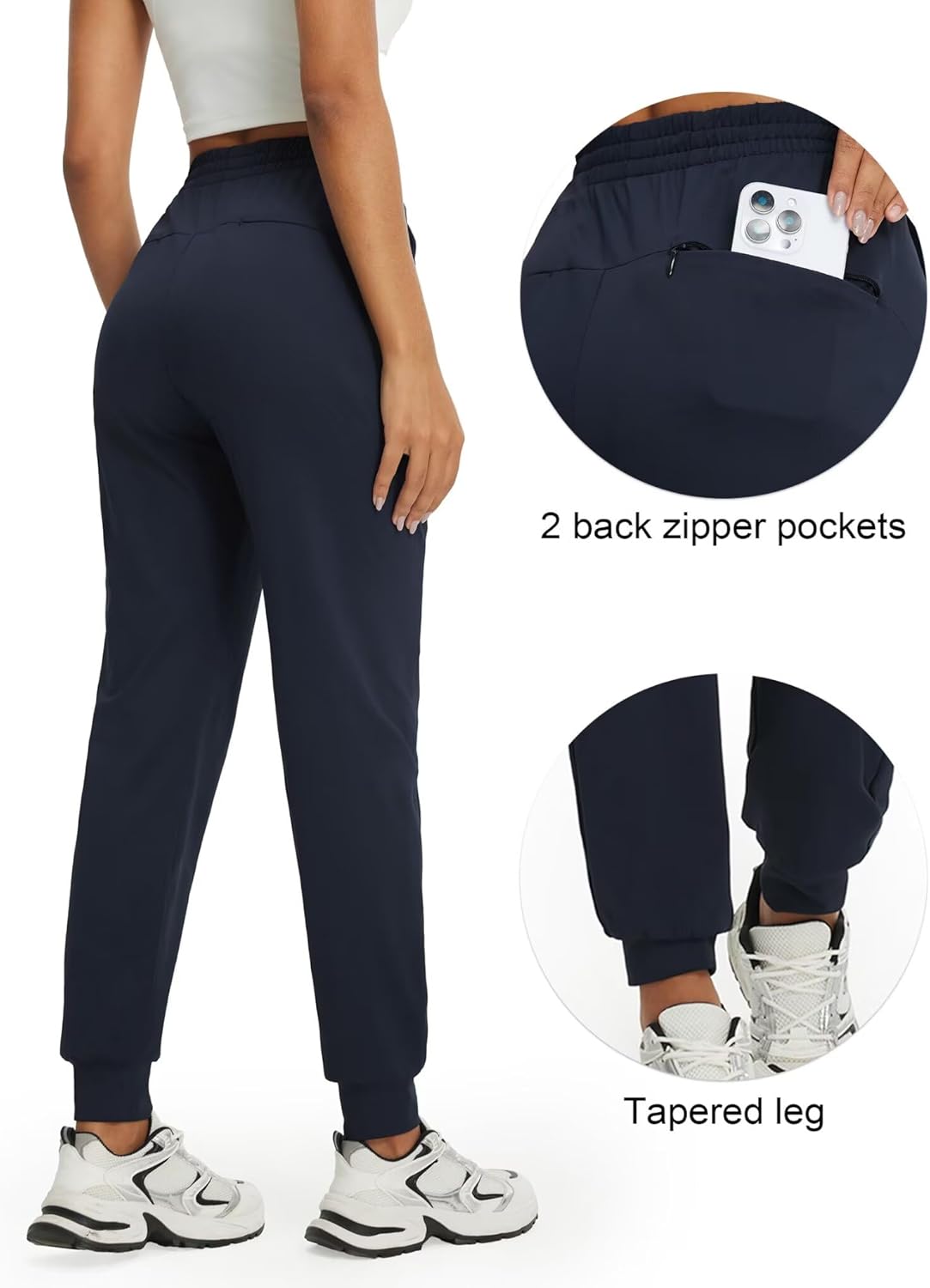 M MAELREG Joggers for Women Sweatpants with Deep Pockets, Stretchy Yoga Pants for Womens Golf, Casual, Athletic, Work, Travel