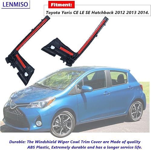 Miniatura 2 de Cubierta del parabrisas compatible con Toyota Yaris CE LE SE Hatchback 2012-2014, repuesto 53866-52090 53867-52090