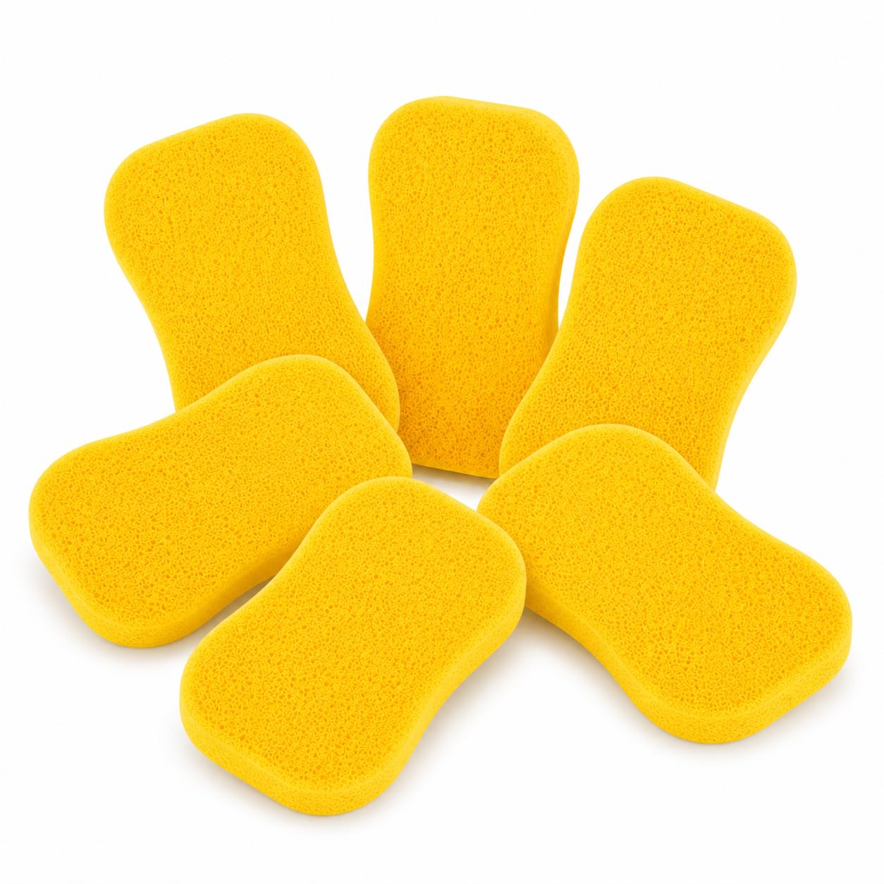 Fabskin Sponge For Facial, Skincare & Body Wash Cleansing, Bath Scrubber Exfoliator- Pack Of 6 | Face Cleansing & Makeup Washing Puff Facial Sponge - Assorted Color-image-46