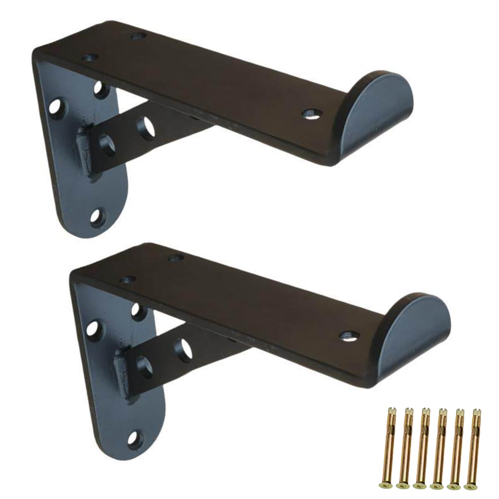 Soportes flotantes para estantes, soportes de estante de metal industrial, soportes de estante montados en la pared para almacenamiento con tornillos