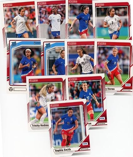 2024-25 Donruss Soccer USWNT Team Set with Rookie Cards