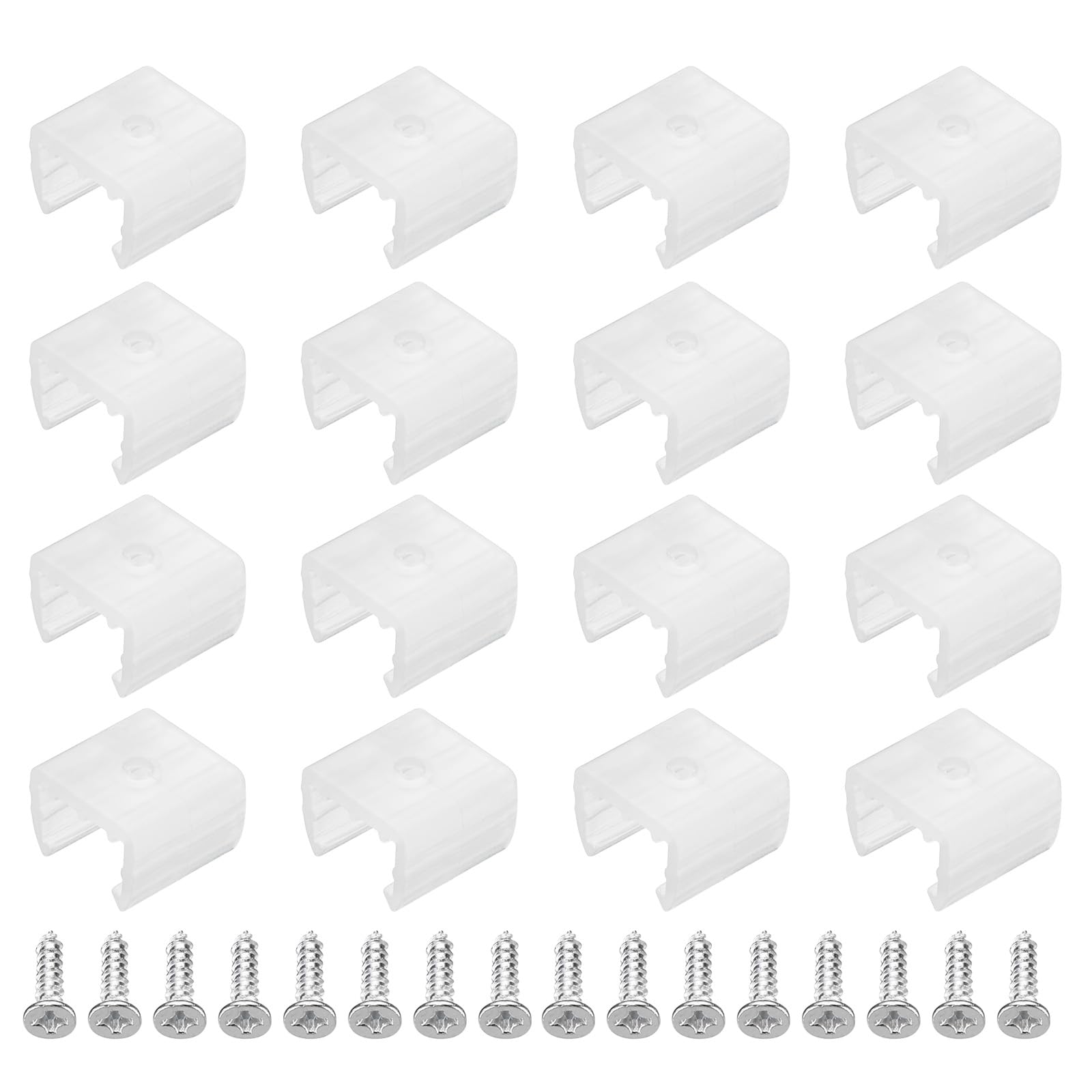 MECCANIXITY Waterproof LED Strip Mounting Clips Fit 10-12mm Strip 120pcs