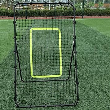 Adjustable Volleyball Rebounder Net, 4.5 x 3 Ft, for Lacrosse, Baseball, Soccer, Tennis, Backyard Practice