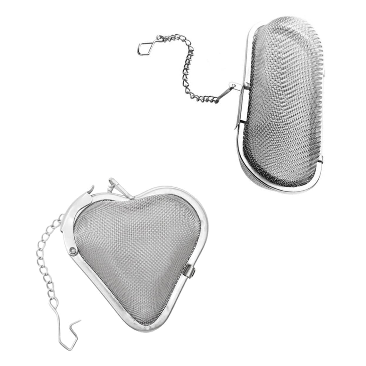 MAGICLULU 2Pcs Stainless Steel Spice Balls Tea Infusers Seasoning Filters with Fine Mesh Design for Flavoring and Brewing for Cooking and Loose Leaf Tea