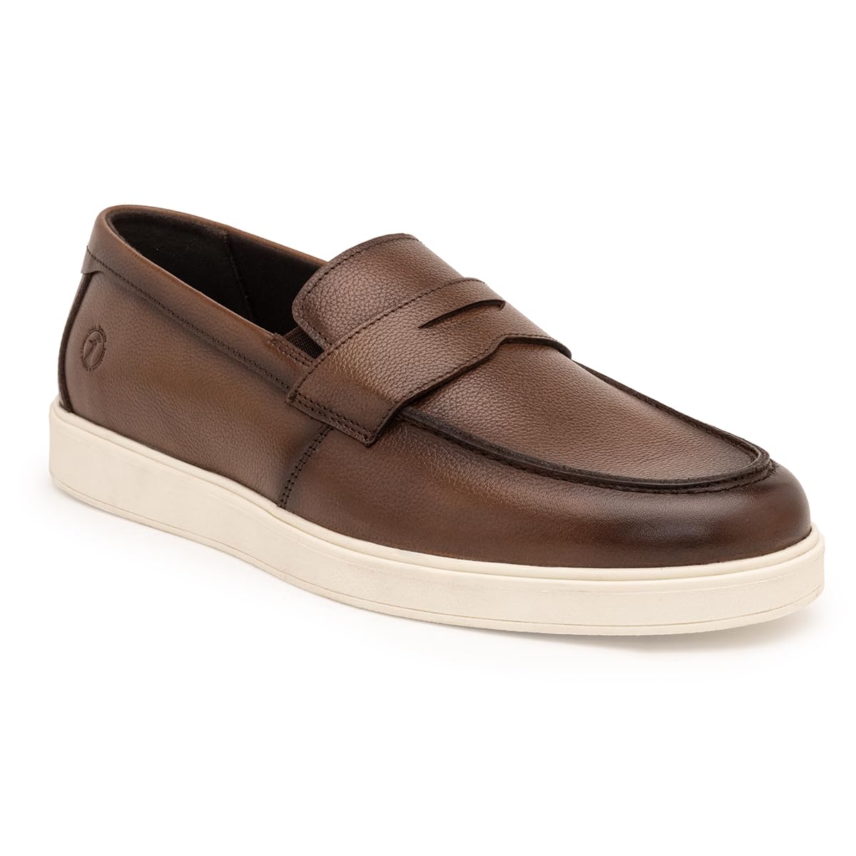 Thomas CrickVersatile Premium Grain Leather Loafers with Dual-Tone Finish and Ortho Footbed