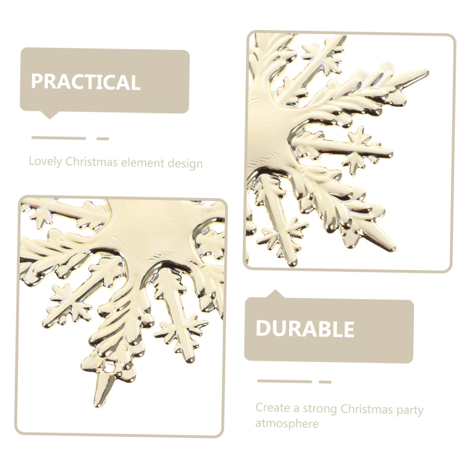 Cabilock 18piezas Adornos Colgantes para Árbol De Navidad Decoraciones Navideñas para Ventanas y Paredes Accesorios Reutilizables De Diseño y Ecológico