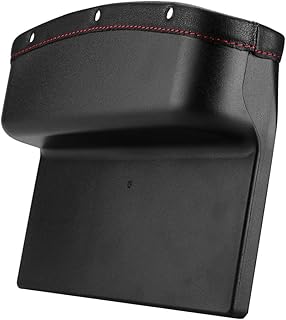 Fdit Asiento de Coche Caja de Almacenamiento Compartimiento Automático Asiento Consola Tarjeta de Teléfono Llavero Silla Guantera Socialme-EU(Negro)