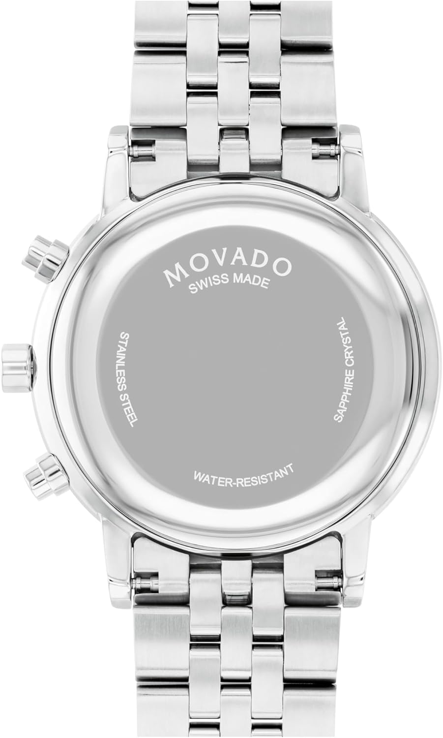 Movado Museum Classic Men's Watch - Swiss Quartz Chronograph Movement, Stainless Steel Link Bracelet - 3 ATM Water Resistance - Classic, Luxury Fashion Timepiece for Him - 42mm - Image 3