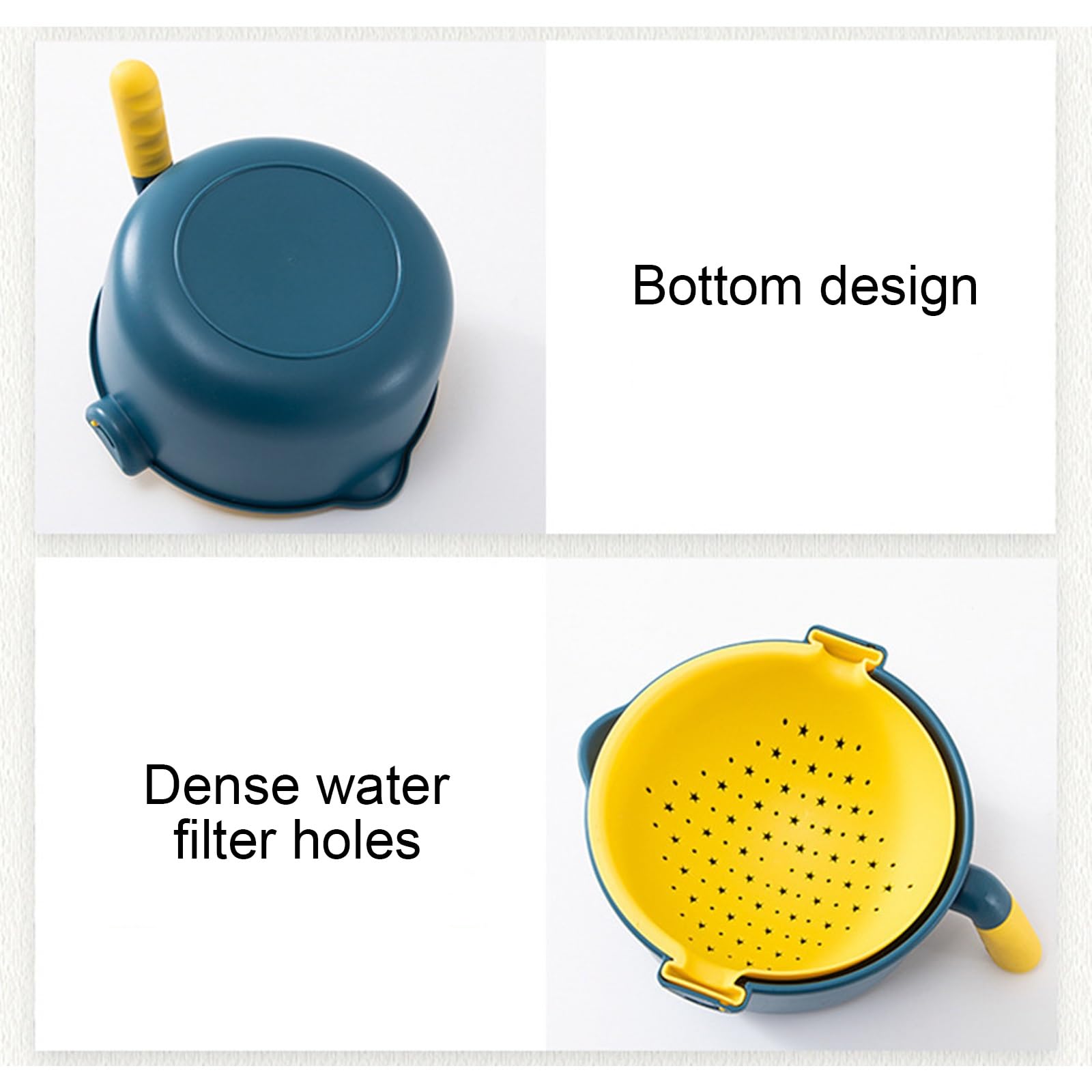 Cortador de verduras multifuncional con cesta de drenaje giratoria de gran capacidad, 6 cuchillas intercambiables para rallar y cortar frutas y verduras eficientes