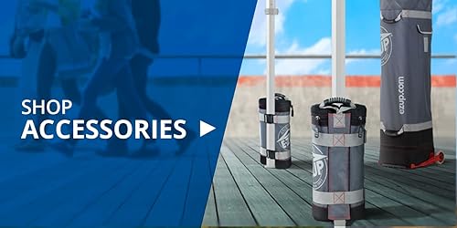 Miniatura 4 de E-Z UP Juego de 4 bolsas de peso rellenables, soporta hasta 25 libras cada una, gris acero