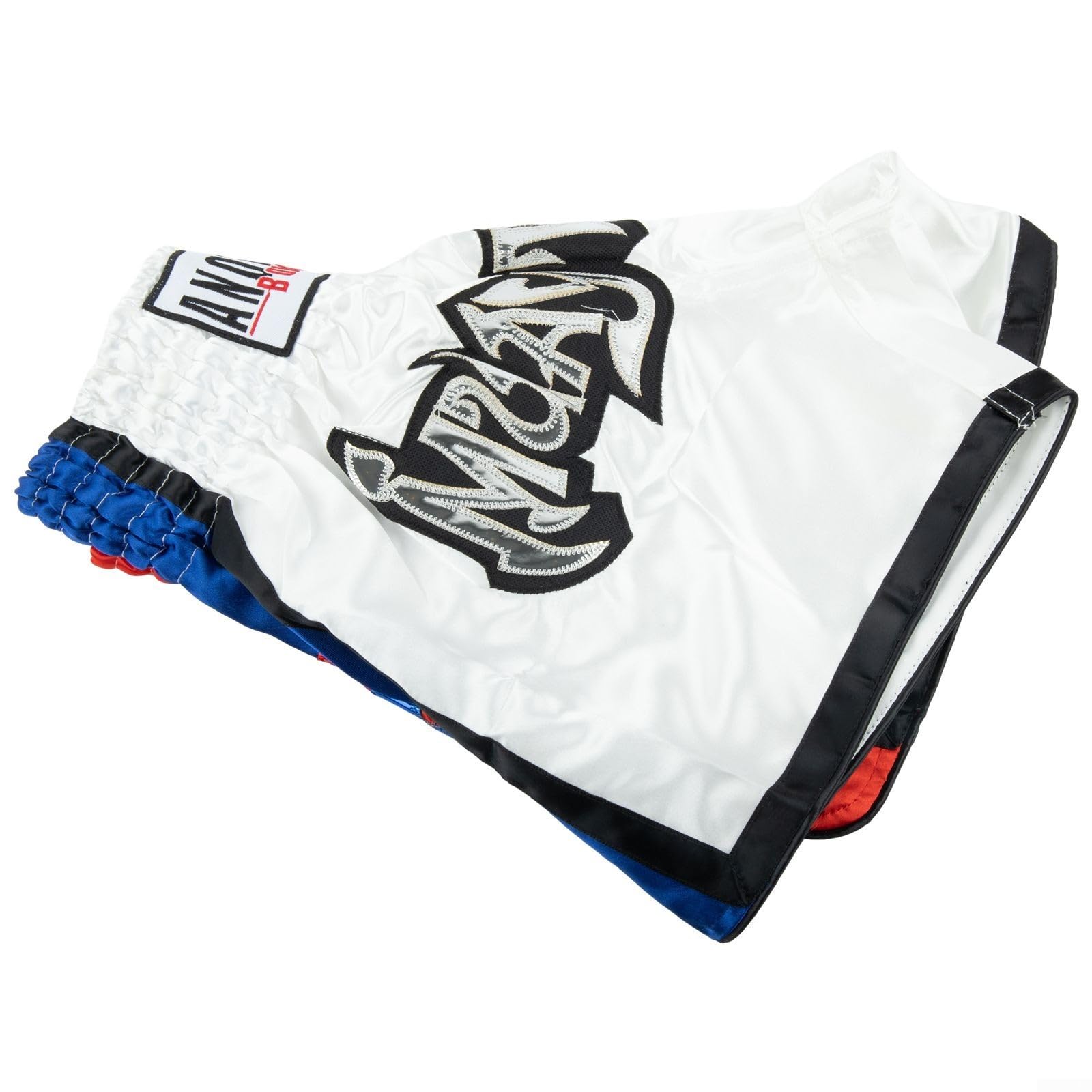 Zoegneer Sport-Shorts, Schwarz und Weiß, Muay Thai-Shorts, Fitness, Muay Thai-Shorts für Thi-Boxen, MMA, Kickboxen