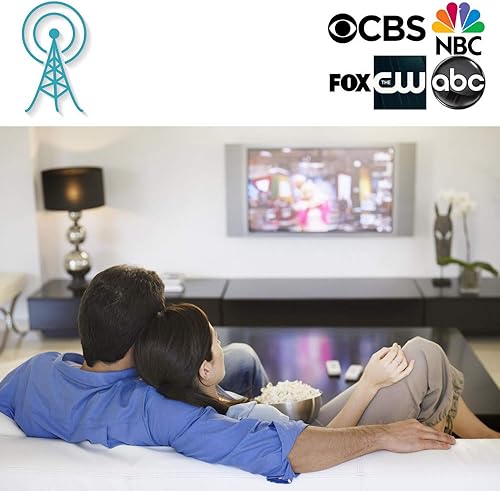 Miniatura 6 de Five Star - Antena TV digital amplificada exterior, rango hasta 200 millas, apta para 5 TV, calidad HD 4K 1080P, rotación direccional de 360 por