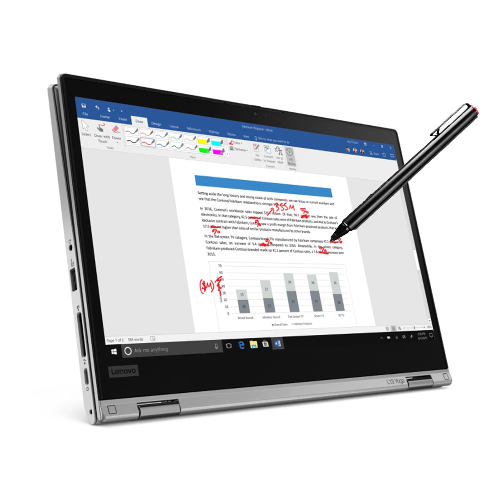 Amazon.com: Lenovo ThinkPad L13 Yoga Gen 2 2-in-1 Business Laptop