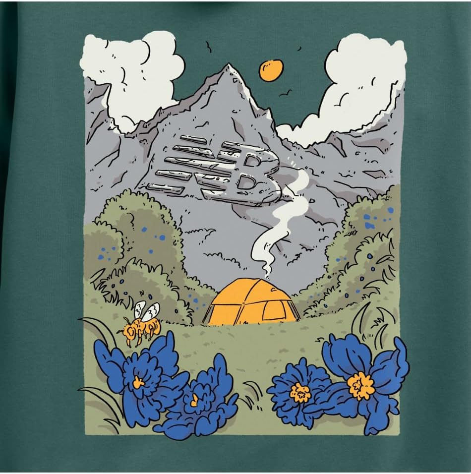 [ニューバランス] スウェットパーカー メンズ フラワー フーディースウェット MT43946 NUS XL