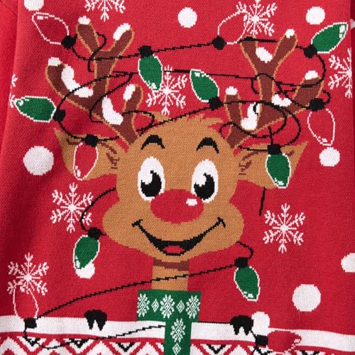 Girls Kids Ugly Christmas Sweater Winter Funny Knitted Xmas Pullover Long Sleeve Top 7-14 Years3