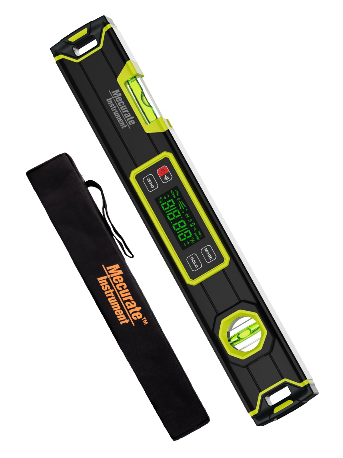 Mecurate 16-Inch Magnetic Digital Level, Electronic Angle Finder, ±0.1°