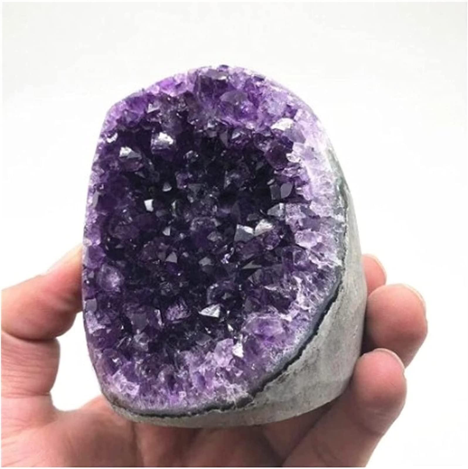 Améthyste Uruguay géode de cristal naturel de quartz JCAKES pour décoration