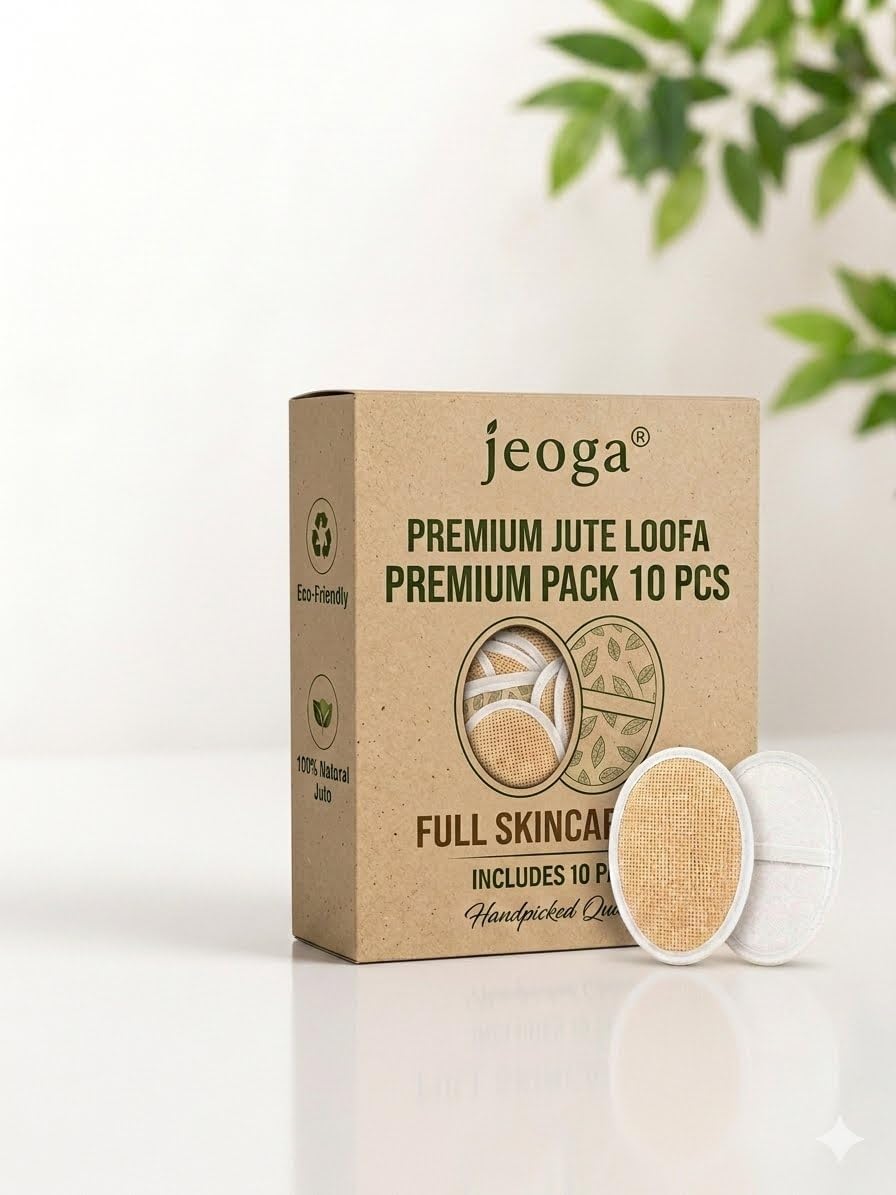 Natural Jute Exfoliating Bath Loofah Pad with Hand Strap, Body Scrubber for Dead Skin Removal, Pack of 10-picture-19
