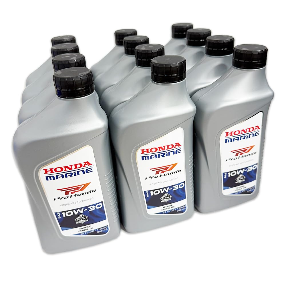 Amazon.com : Honda 08232-H99-K1LA1 SAE 10W-30 Marine Quart of Oil