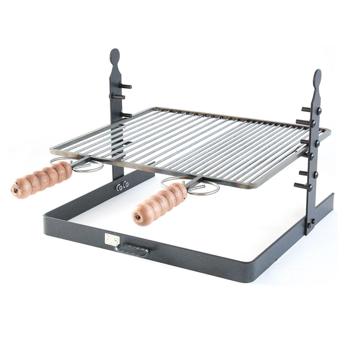CRUCCOLINI Grill Grille avec Base soutien et hauteur réglable, 40 x 37 cm