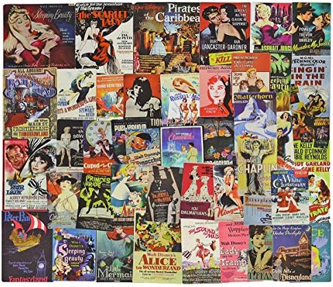 Classic Vintage Stickers, Vinyl Waterproof Stickers for Laptop, Car Skateboard Motorcycle Bicycle Luggage Guitar Bike Decal 46 Pcs (Style - G)