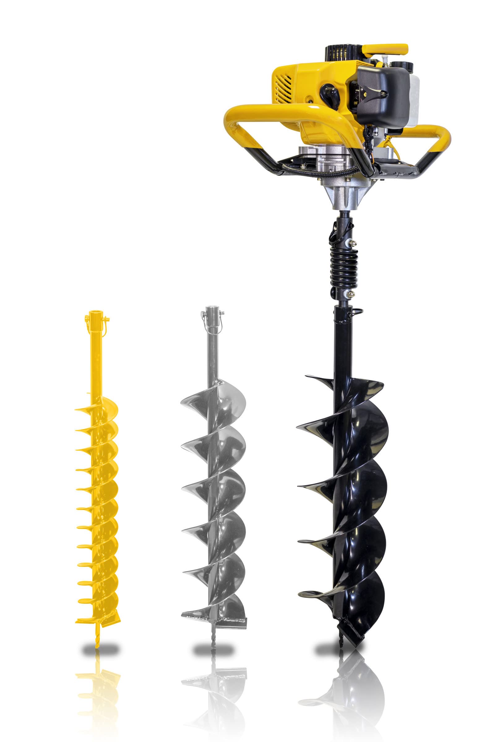GARLAND DRILL 932SG-V20 - Rasoio a benzina motore 2T 52cc 1,95 CV 15,7 kg di peso con molla riduttore di urti e 3 cocline intercambiabili da 10, 15 e 20 cm e 80 cm di lunghezza.