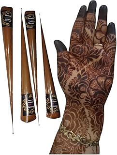 4 henna cones 100% organic natural henna cones with dark stain halal and home made.