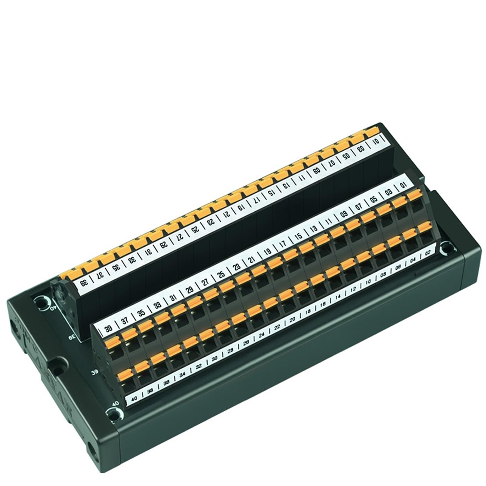 Module de distribution bornier à ressort rapide 40 positions pour rail DIN