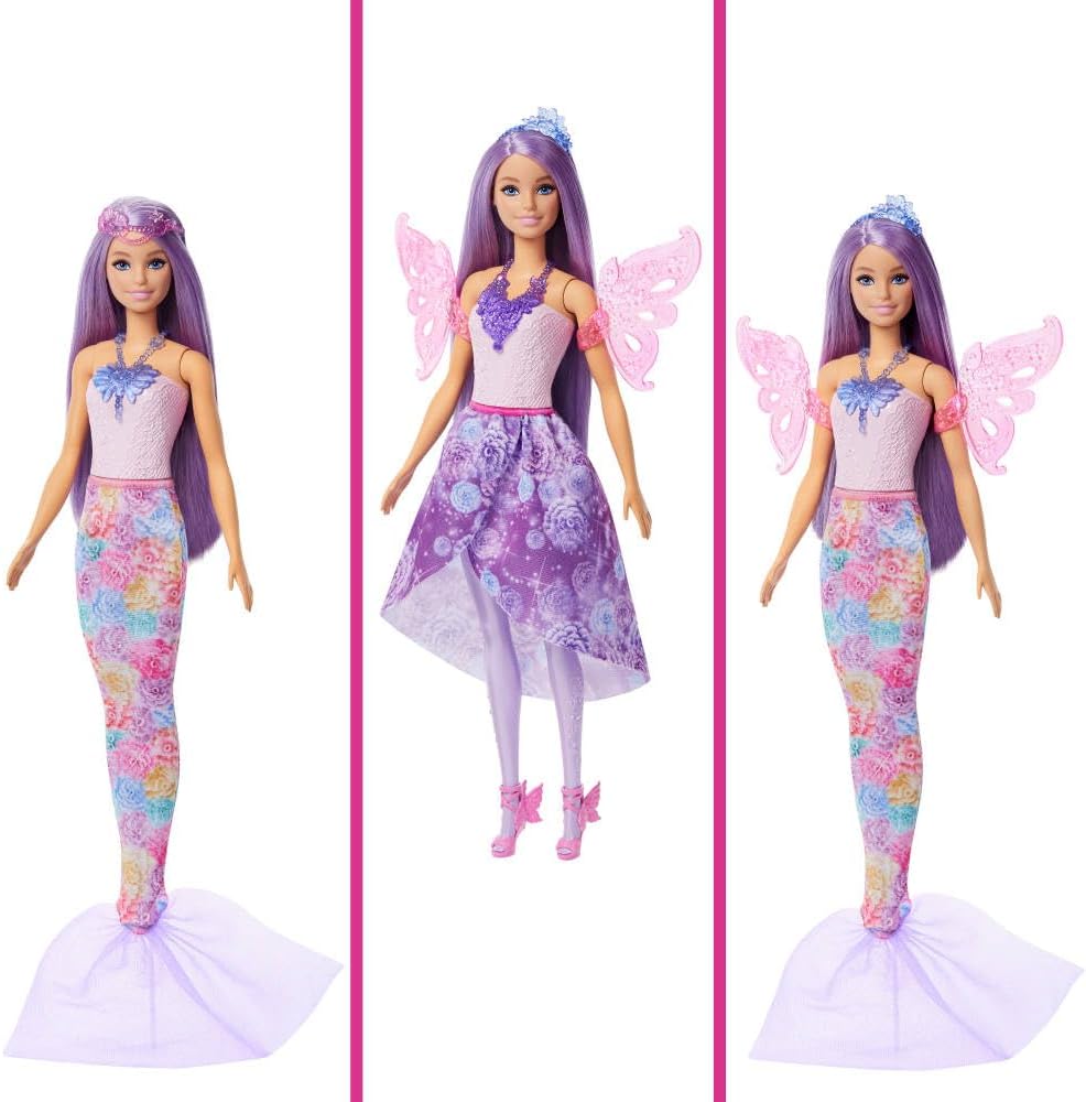 Barbie Looks Fairy and Mermaid 8 Piece Doll Mattel
