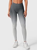 Vista 145 de HIGORUN - Leggings sin costuras para mujer, moldeadores, con diseño gráfico de sonrisas, de cintura alta, para el gimnasio, yoga o hacer ejercicio