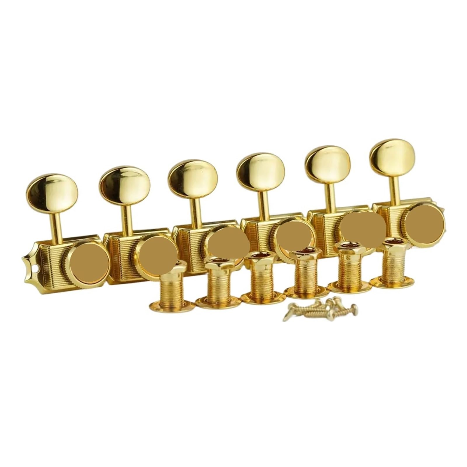 Vintage Locking Tuners Nut Style Gold E-Gitarre Mechaniken Übersetzungsverhältnis 1:15 for ST TL Tuning Pegs