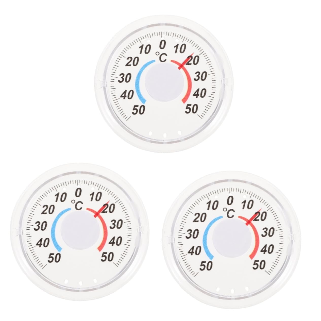 Abaodam 3 Set Termometro Per Il Freddo E Il Caldo Termometro Per Esterni Celsius Per Finestre Per Interni In Legno Da Appendere 3 pezzi * 3