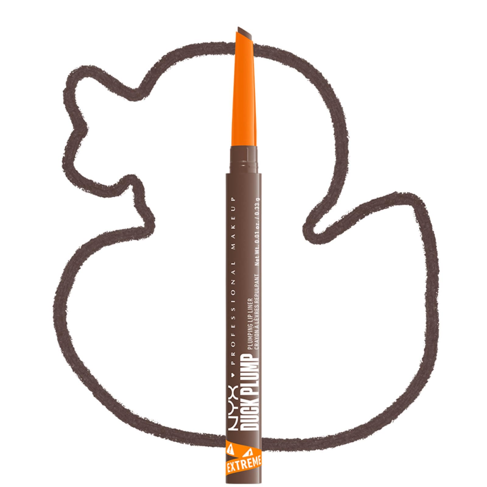 NYX Professional Makeup Duck Plump Gloss Farbe 11 Pick Me Pink 7 ml + Duck Plump Plumping Lip Liner Lippenstift Farbe 11 Touch Up Taupe aufgepolstert mit Ingwer und Chili – 2er-Set