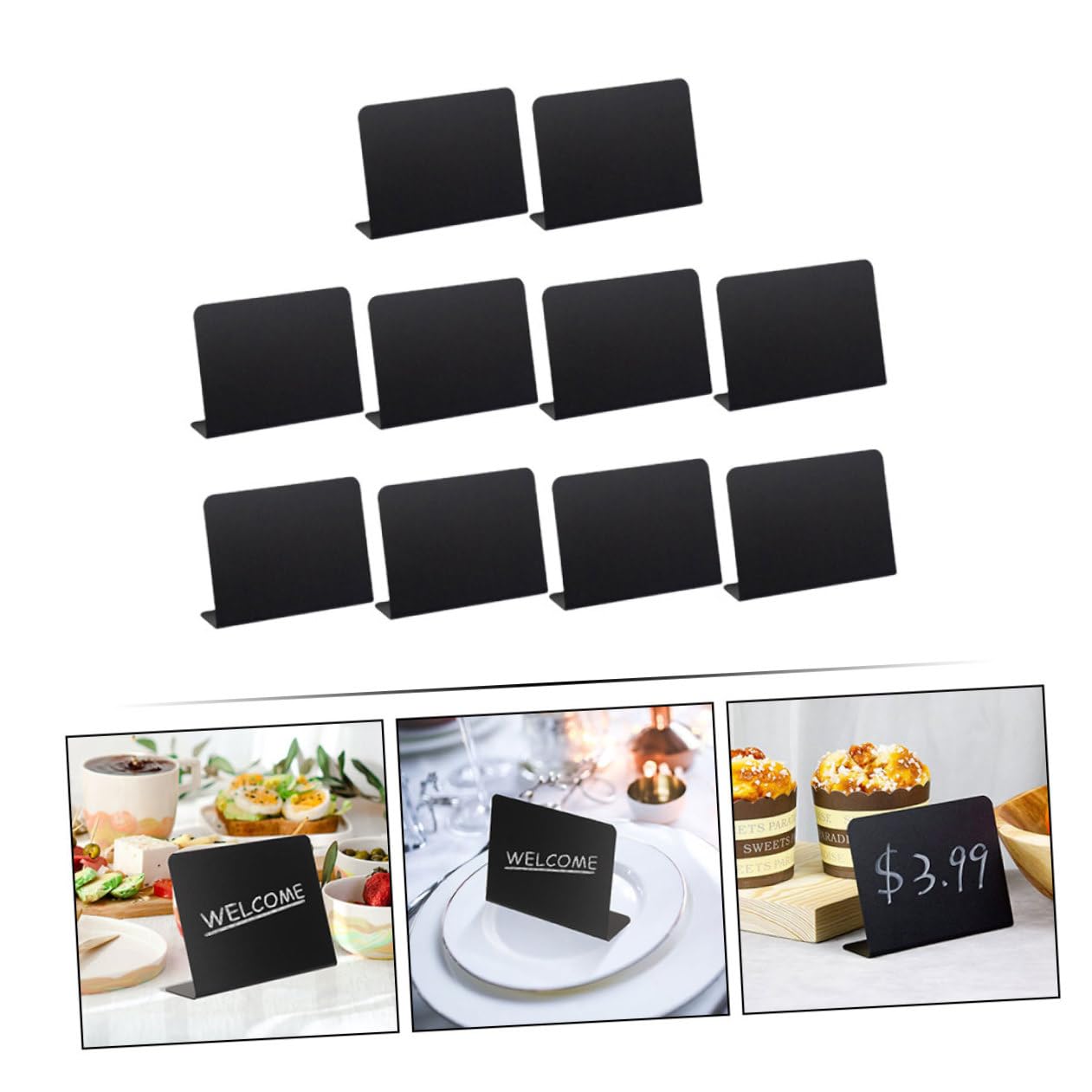 Operitacx 50stücke Mini Kreidetafeln Für Buffets Veranstaltungen Hochzeiten Wiederverwendbare Schilder Für Preisschilder Und Namensschilder