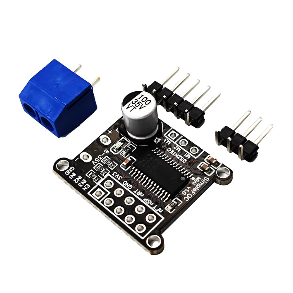 Aboiled Simple FOC Mini Brushless Motor Driver Board with SVPWM Control Algorithm- 8-30V for Efficient Motor Management Via DRV8313