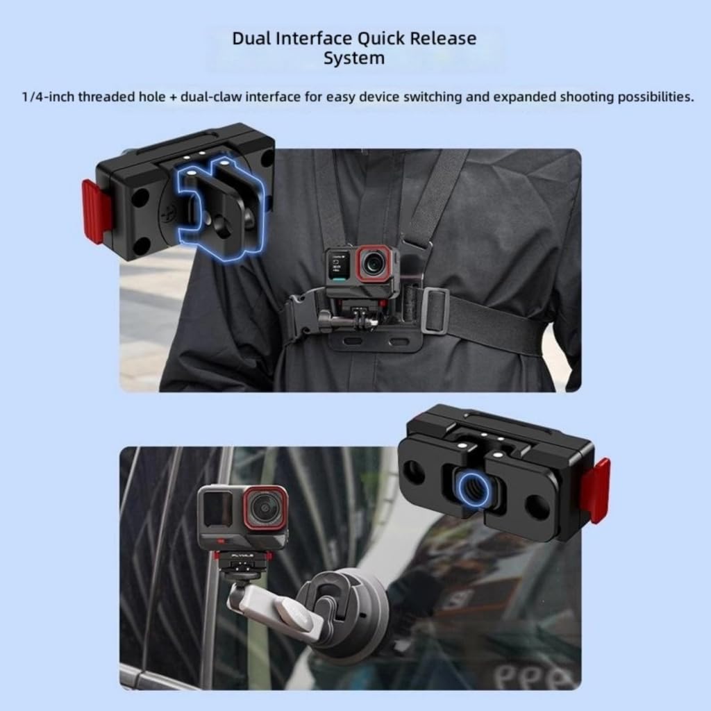 Supporto rotante per action camera per bici da viaggio e supporto per registrazione sportiva