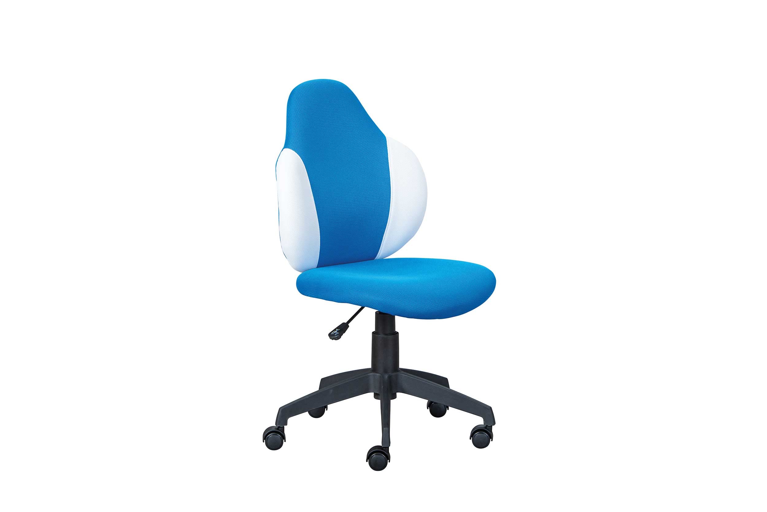 Inter Link - Office Chair - Children's Office Chair - Swivel Chair for Children - Mesh Coating - Blue and White - Jessi
