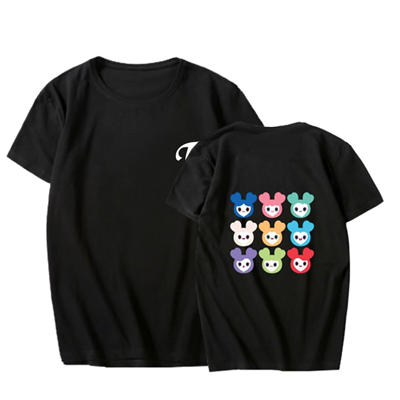 Twice Unisex T-Shirt Twice Cartoon Shirt NaYeon Sana Mina Momo Tzuyu Dahyun Tee Shirt