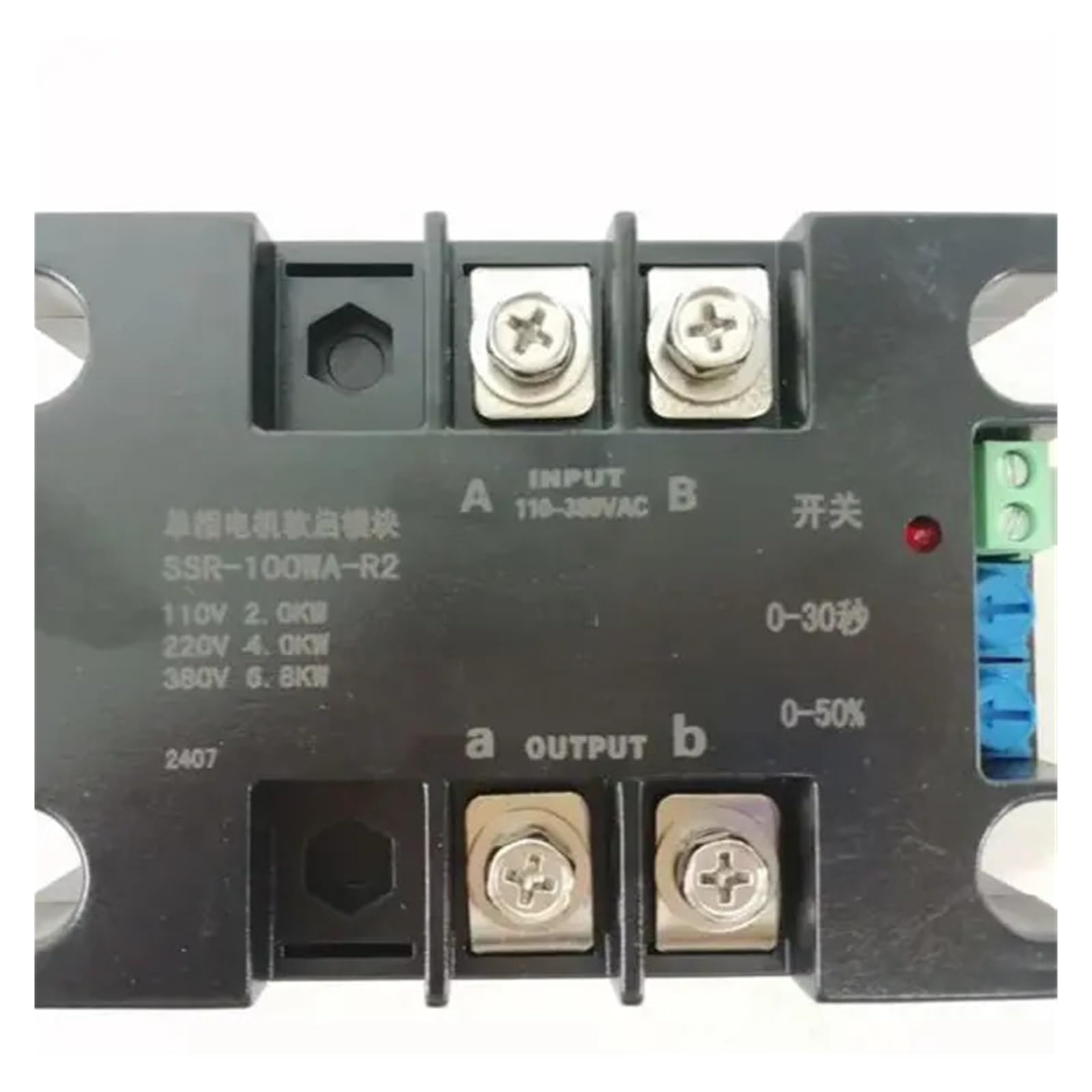Miękki start jednofazowy 110 V 220 V do silnika dmuchawy przenośnika taśmowego pompy wodnej | Moduł miękkiego rozrusznika silnika 1KW 1,5KW 2KW 4KW 6KW 8KW(SSR-150WA-R2(6KW))