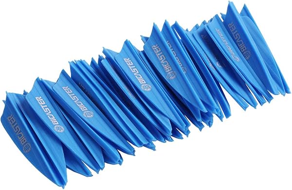 BICASTER Tir à l'arc Vanes Shield Cut 1,75 Pouces, Paquet de 50 - 4