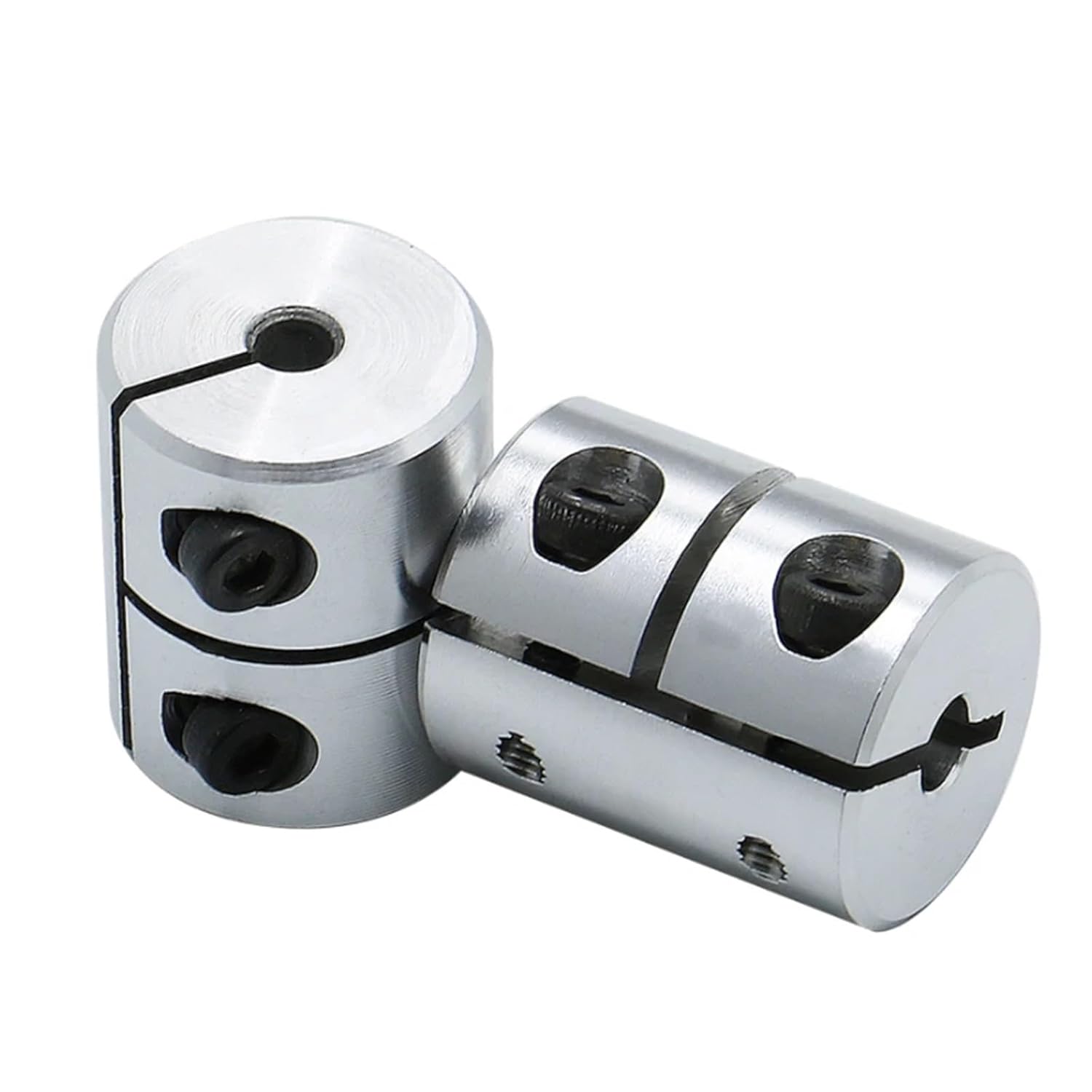 T8 Lead Screw Rigid Shaft Coupler Clamp Stepper Servo Motor Coupling D20L25 5x8 2Pcs(D20L25-6.35X6.35)