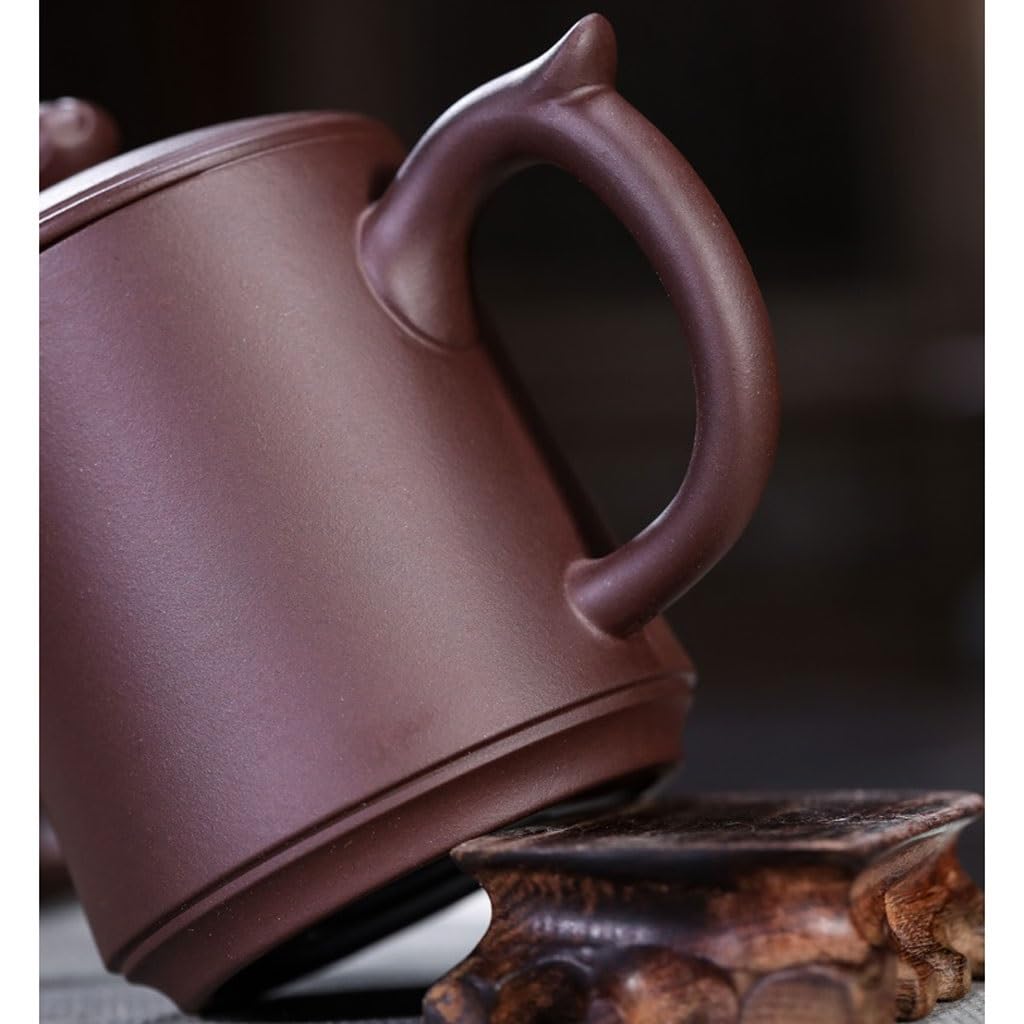 Tasse à thé Tasse de Sable Violet Faite à la Main avec Filtre intérieur Tasse à thé Chinoise 450 ML Tasse à thé de l'après-midi au Bureau Tasses à thé réutilisables