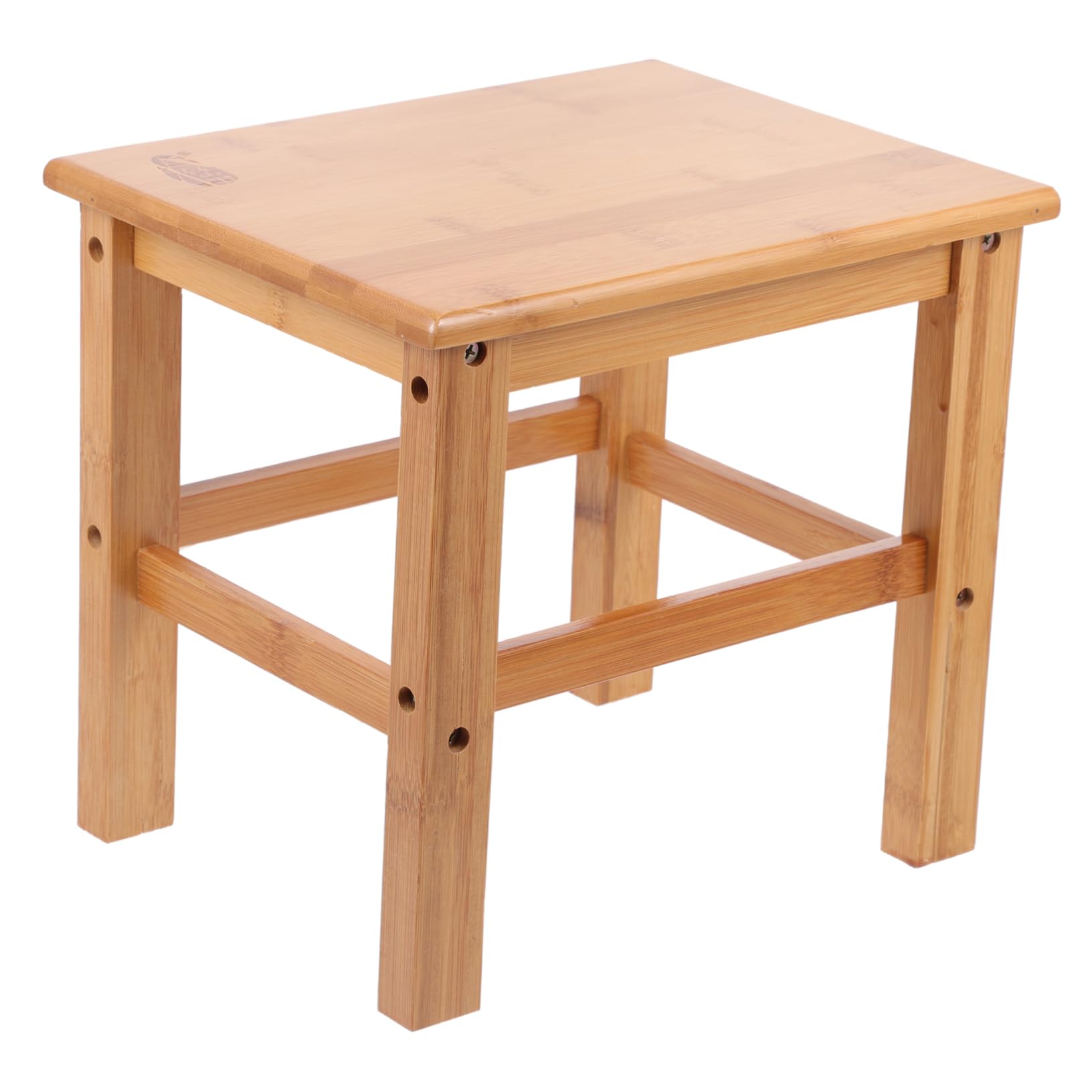 PRETYZOOM Bamboo Solid Wood Casual Stool Home Bathroom Footstool Child Chair Stool for Changing Shoes